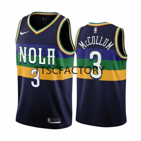 Maillot Basket New Orleans Pelicans C.J. McCollum 3 Nike 2022-23 City Edition Navy Swingman - Homme